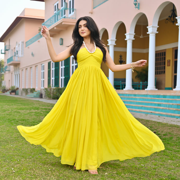 Mellow Yellow Pearl Dress